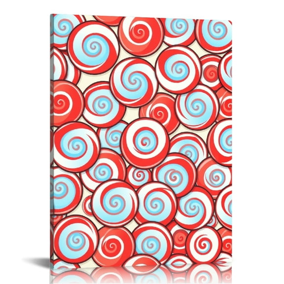 RKSupls Personalized Lollipop Candy Canvas Wall Art, Canvas Prints Wall Art for Living Room Bedroom Entryway Office, Art Print Painting for Home Decor