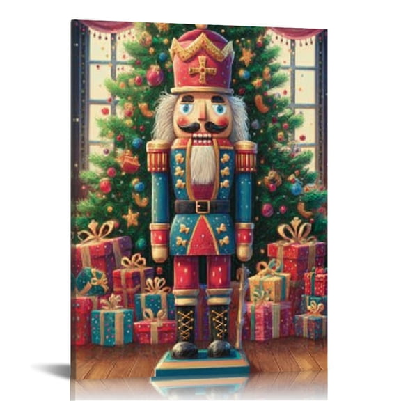 RKSupls Personalized Nutcracker Canvas Wall Art, Canvas Prints Wall Art for Living Room Bedroom Entryway Office, Art Print Painting for New Year Home Decorations,16x20in