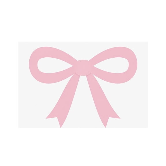 RKSupls Pink Ribbon Bow Linen Placemats 30x45cm Straight Edge Stain Resistant Washable Non-Slip Table Mats Table for Kitchen Dining Room Home