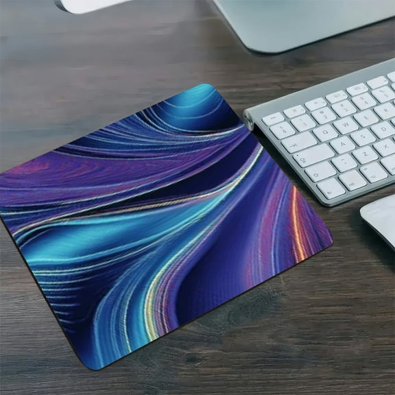 RKSupls Purple Wave Diatom Mud Mouse Pad, Personalized Hard Desk Mat Non Slip Base Fast Drying Washable Premium Mousepad Gaming Office
