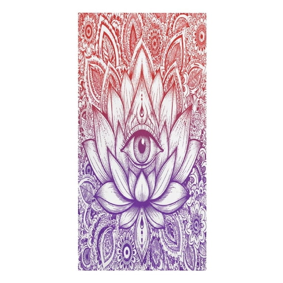 RKSupls Radiant Sunburst Border Microfiber Beach Towel Absorbent Compact Towels for Swimming Pool Beach Travel Things for Vacation Essentials Adult Gift,61.4×30.3Inch