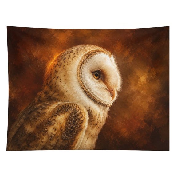 RKSupls Red Fox Portrait Warm Tones Polyester Wall Tapestry Anti Wrinkle Art Hanging Decor for Bedroom Living Room Home Holiday Decoration Gift