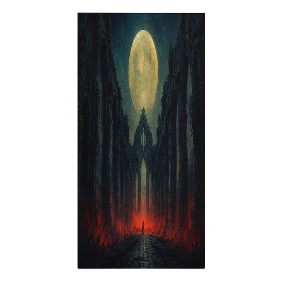 RKSupls Ruined Abbey Under Full Moon Microfiber Beach Towel Absorbent Compact Towels for Swimming Pool Beach Travel Things for Vacation Essentials Adult Gift,61.430.3Inch