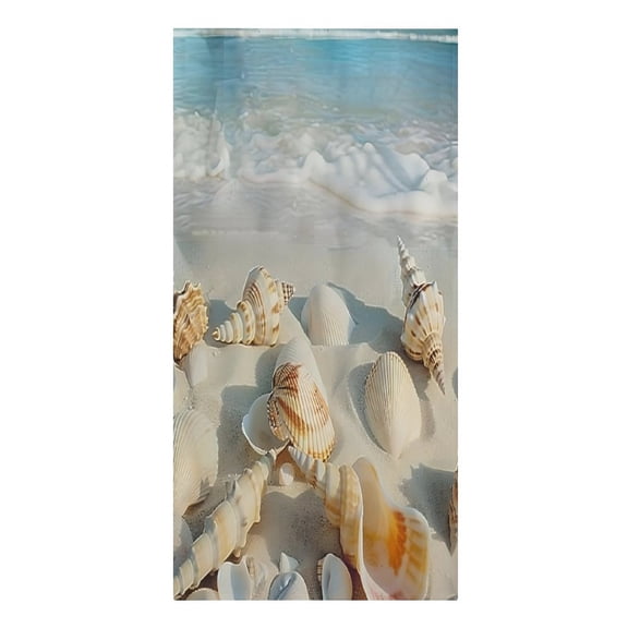 RKSupls Seashells Sandy Beach Ocean Microfiber Beach Towel Absorbent Compact Towels for Swimming Pool Beach Travel Things for Vacation Essentials Adult Gift,61.4×30.3Inch