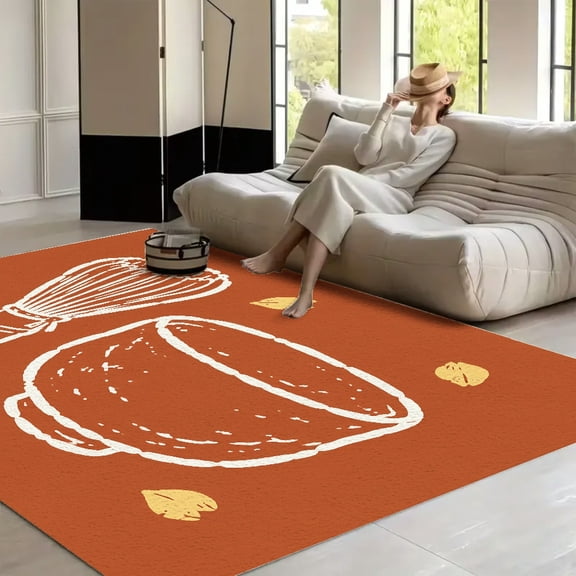 RKSupls Spiral Roses Illustration Soft Fluffy Velvet Area Rug for Living Room Bedroom, Non-Slip Washable Carpet, Modern Minimalist Home Decor Floor Mat