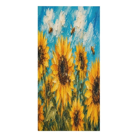 RKSupls Stone Bridge Willow Pond Oil Painting Microfiber Beach Towel Absorbent Compact Towels for Swimming Pool Beach Travel Things for Vacation Essentials Adult Gift,61.430.3Inch