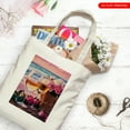thumbnail image 1 of RKSupls Summer Theme Canvas Tote Bag, Sunset Beach Reusable Shoulder Tote Bag for Women and Men, Large Durable Canvas Shoulder Bag Perfect for Grocery Work Beach Shopping, 1 of 6