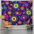 thumbnail image 1 of RKSupls Tapestry Wall Hanging Art, Colorful Paisley Floral Pattern Tapestry Decoration for Daily Bedroom, Dorm, Living Room, Apartment Hallway Home Decor, 1 of 5
