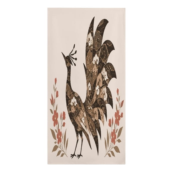 RKSupls Traditional Dancer Batik Silhouette Microfiber Beach Towel Absorbent Compact Towels for Swimming Pool Beach Travel Things for Vacation Essentials Adult Gift,61.4×30.3Inch