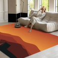 RKSupls Twilight Mountain Camp Soft Fluffy Velvet Area Rug for Living ...