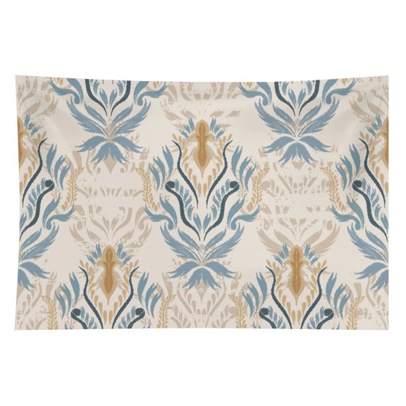RKSupls Vector Seamless Floral Pattern Polyester Wall Tapestry Anti Wrinkle Art Hanging Decor for Bedroom Living Room Home Holiday Decoration Gift