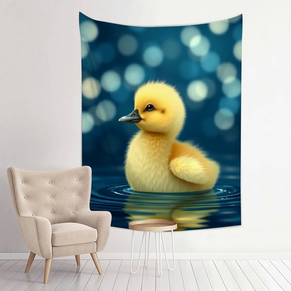 RKSupls Vertical Tapestry Wall Hanging, Cute Duckling Water Reflection Bokeh Tapestry Wall Decor for Bedroom, Dorm Room, Living Room, Apartment, College Dorm Home Decor