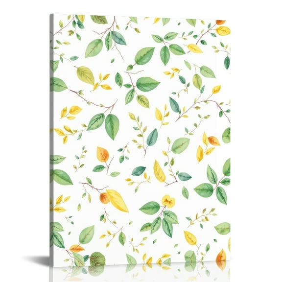 RKSupls Watercolor Eucalyptus Leaves Canvas Wall Art, Canvas Prints Wall Art for Living Room Bedroom Entryway Office, Art Print Painting for Home Decor