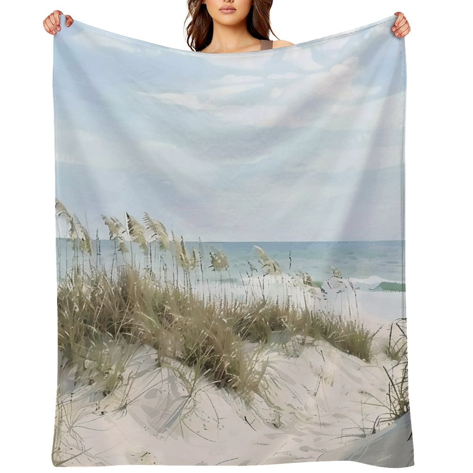 Sand Soft Fall RKSupls Window View Sand Dunes Ocean Soft Flannel Throw Blanket ...