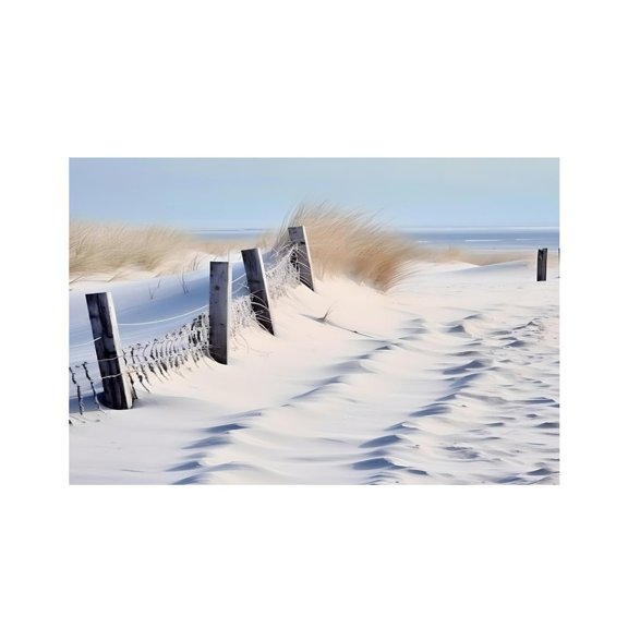 RKSupls Winter Snowy Beach Dunes Linen Placemats 30x45cm Straight Edge Stain Resistant Washable Non-Slip Table Mats Table for Kitchen Dining Room Home
