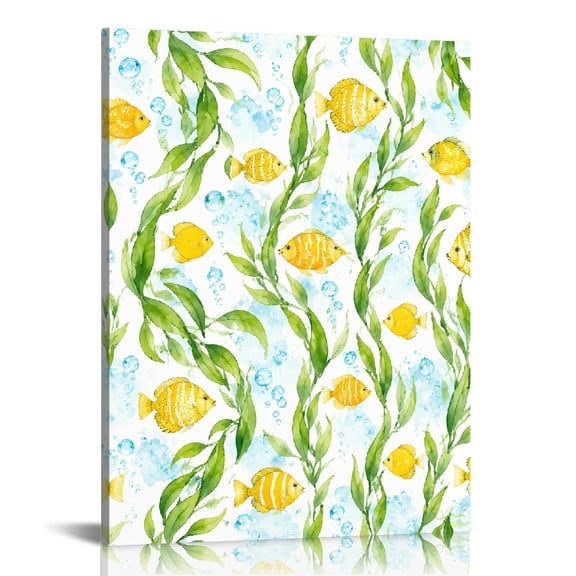 RKSupls Yellow Fish Swimming Through Seaweed Canvas Print, Canvas Wall Art, Wall Decor
Bathroom Bedroom Kitchen Staircase Wall Decor Prints