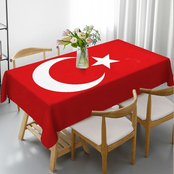 RKSupls highquality flat Rectangle Dining Tablecloth, Holiday Party Tablecloth - Machine-Made Rectangle Dining Tablecloth, Kitchen Picnic Party