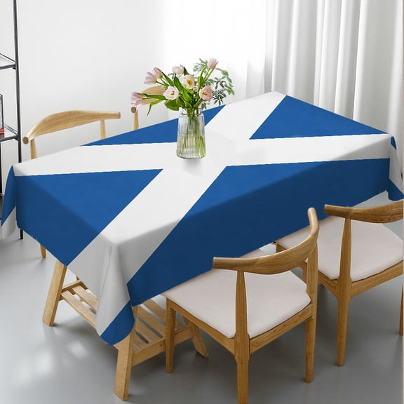 RKSupls scotland flag Rectangle Dining Tablecloth, Holiday-Themed Design - Festive Table Setting Rectangle Dining Tablecloth, Kitchen Picnic Party