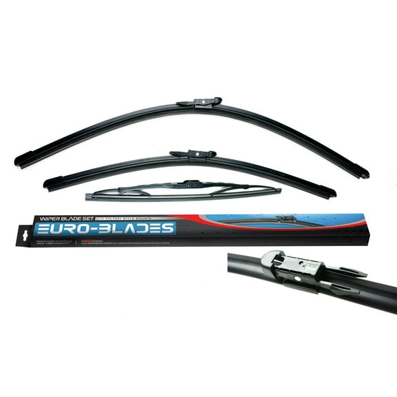RKX Front + Rear Windshield Wiper Blades Set of 3 for Audi A3 24 19 13 8P