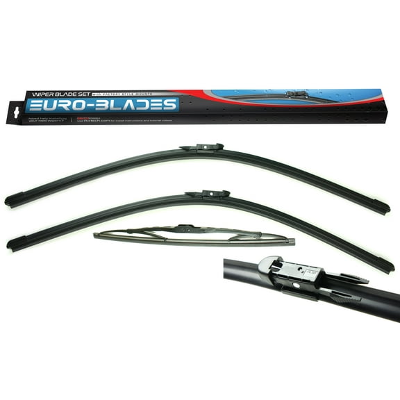 RKX Front + Rear Windshield Wiper Blades set of 3 for Audi Q7 26 26 13 06-15