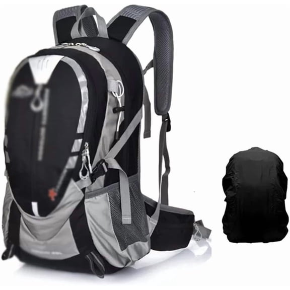 RKXQT 25L Outdoor Mountaineering Backpack Men's Cycling Backpack Women's Hiking Backpack (Color : Black, Size