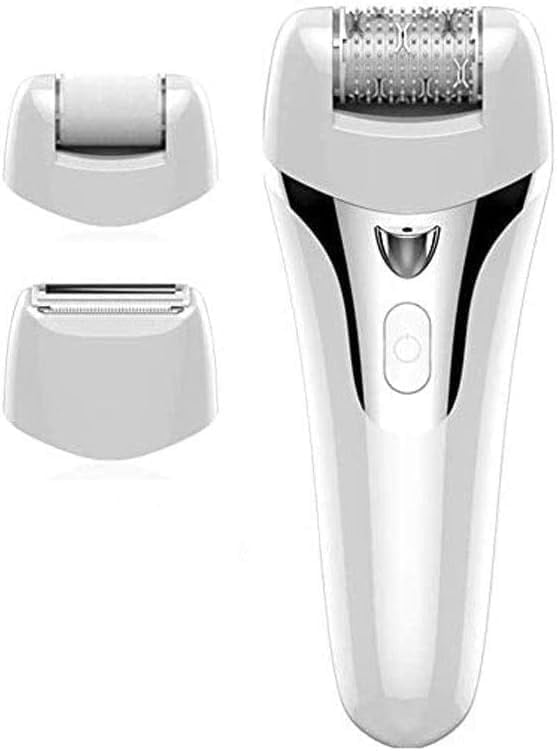 RKXQT 3-in-1 Epilator for Women - Hair Removal for Legs, Underarms, Bikini, and Face, White