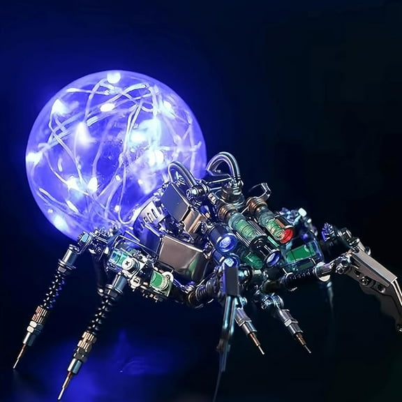RKXQT 3D Metal Model Kit Mechanical spider 3D Metal Puzzle DIY Metal Assembly Kit 3D Metal Art Puzzle Metal Model Kit - High end Men's Gift