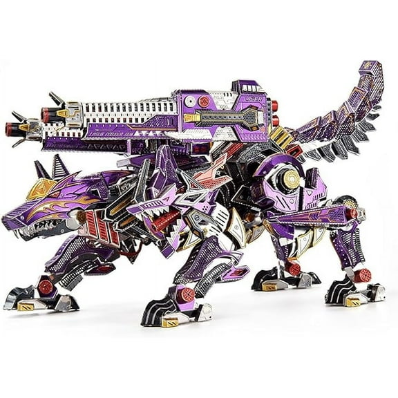 RKXQT 3D Metal Puzzle, Spy On War Wolf Architecture Metal Model Kits, DIY Brain Teaser Challenge 3D Puzzles for Adults, Art Craft Buliding Home Decor Gift