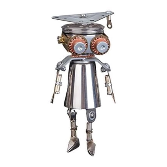 RKXQT 3D Metal Puzzles for Adults Steampunk Mechanical Model, Interstellar Cultural Exchange Surprise Box Iron Figure Building Kit Desktop Toys Kit Creative Gift Ornament Ella (brain power)