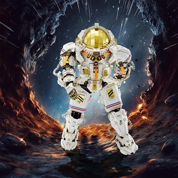 RKXQT 3D Puzzles for Adults, Astronauts Space Suit Model Kit, Spacesuit Premium Metal Model Building Kits DIY Assemble Crafts Desk Decor