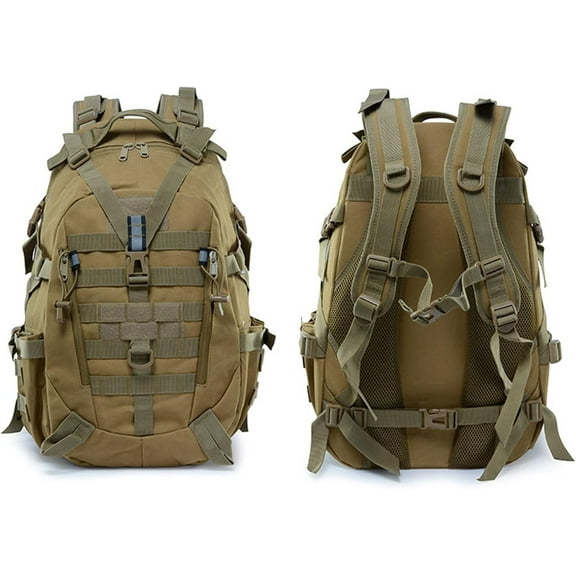 RKXQT 54L Hiking Backpack, Military Tactical Backpacks,Army Assault Pack, Camping Lightweight Travel Backpack, Camouflage Hunting Rucksack, 3 Day Bug Out Bag, for Mountaineering Traveling (C)