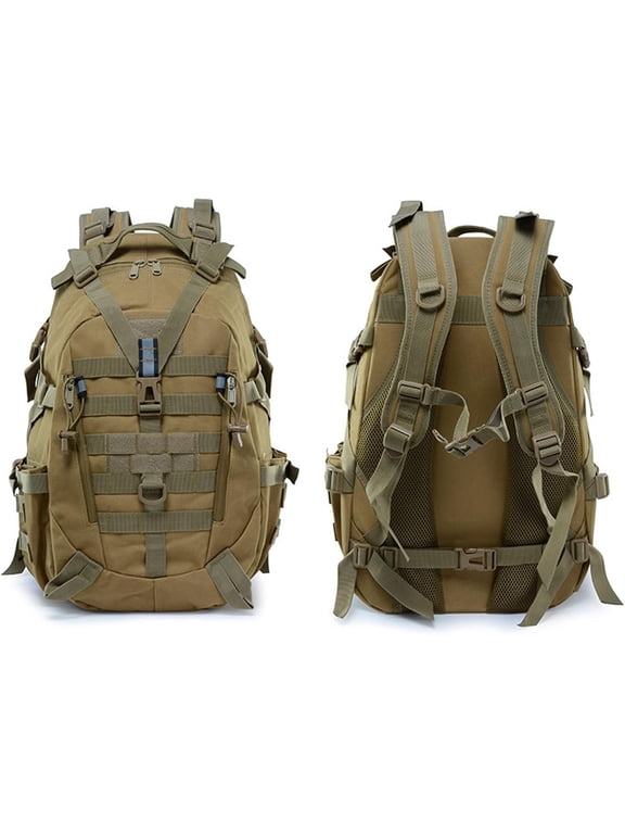 54L Hiking Backpack, Military Tactical Backpacks,Army Assault Pack, Camping Lightweight Travel Backpack, Camouflage Hunting Rucksack, 3 Day Bug Out Bag, for Mountaineering Traveling (C)