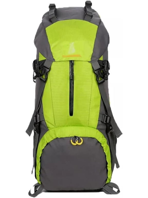 55L Outdoor Travel Backpack Camping Hiking Backpack Large Capacity Backpack(Black)