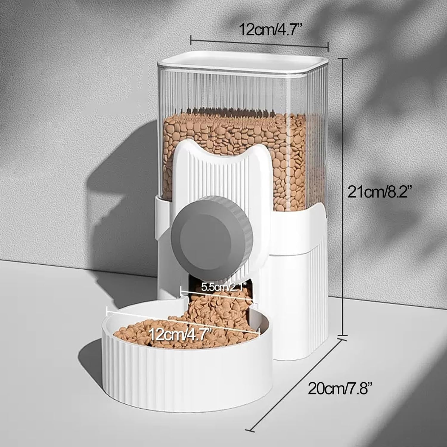 RKXQT Automatic Cat Feeder and Water Dispenser, Cat Food Dispenser, Can Be Hung, Automatic Feeder for Small Medium Dogs Cats Pets Animals
