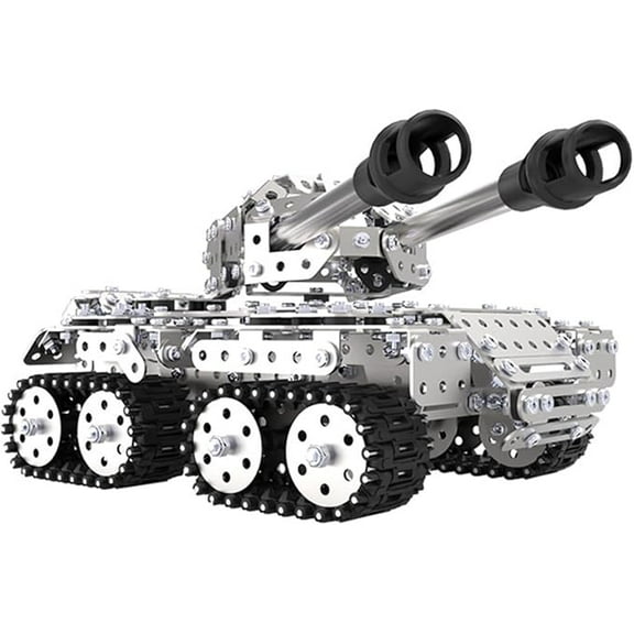 RKXQT Block Puzzle Adult Tank High Difficulty 3D Metal Puzzle Model Warships Kirov Class Cruiser KJPZ-04 (Dual Gun Tank)