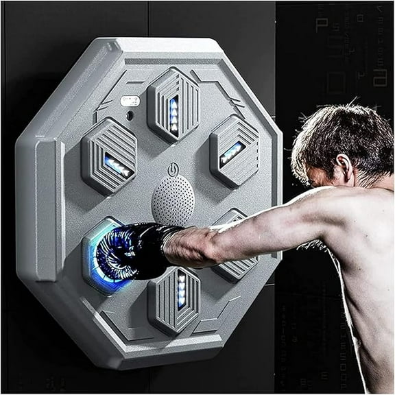 RKXQT Bluetooth Musical Boxing Machine, Home Intelligent Electronic Boxing Music Target Training Speed Reaction Coordination Boxing Equipment