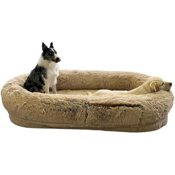 RKXQT Dog Bed Creative Kennel Winter Warm Removable and Washable Large Sponge Mat Human Sleeping Mat Pet Supplies Cat Bed