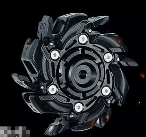 2025 latest EDC Fidget Sliders Open Armor Spinning TopFidget Toys Stress Relief for Adults Magnetic Metal black
