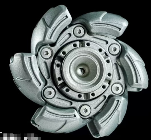 2025 latest EDC Fidget Sliders Open Armor Spinning TopFidget Toys Stress Relief for Adults Magnetic Metal grey
