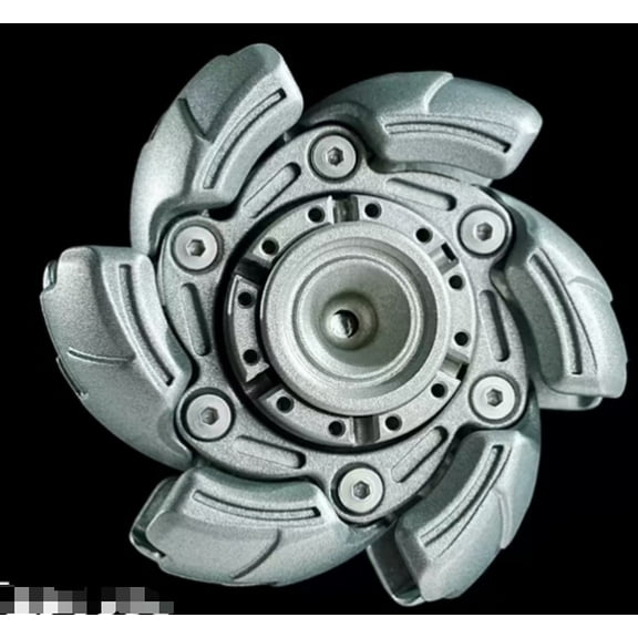 2025 latest EDC Fidget Sliders Open Armor Spinning TopFidget Toys Stress Relief for Adults Magnetic Metal grey