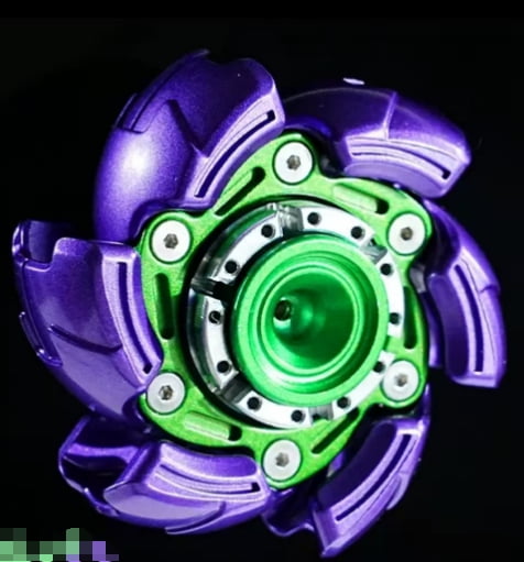 2025 latest EDC Fidget Sliders Open Armor Spinning TopFidget Toys Stress Relief for Adults Magnetic Metal purple