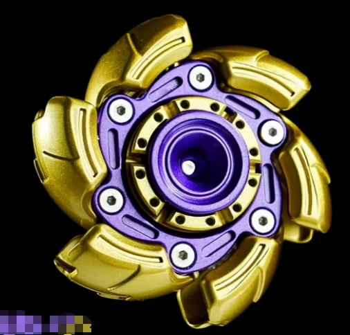 2025 latest EDC Fidget Sliders Open Armor Spinning TopFidget Toys Stress Relief for Adults Magnetic Metal yellow