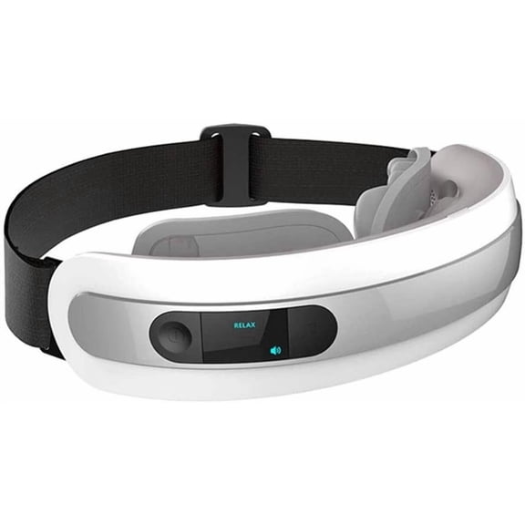 RKXQT Electric Eye Massager - Wireless Digital Massager w/Heat,Cycle kneading, Adjustable Elastic Band - Air Pressure Vibration Massage Eye Relief