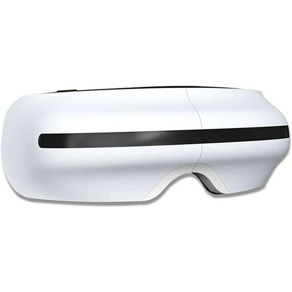 RKXQT Electric Eye Massager - w/Heat - Vibration Massage Eye Relief, Foldable Recharge Music Eye Therapy Massager for Relieve Eye Strain Dark Circles Eye Bags Dry Eye Improve Sleep