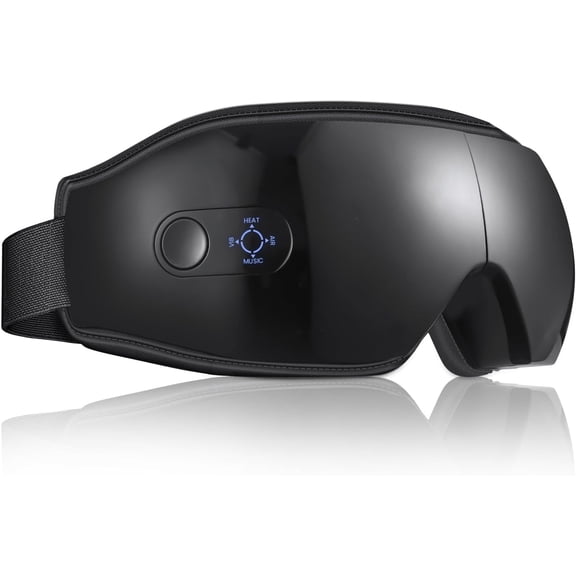 RKXQT Eye Massager with Heat - Smart Eye Mask for Relax Eye, Birthday Gifts for Women and Men, Gifts for Mom Dad - Black