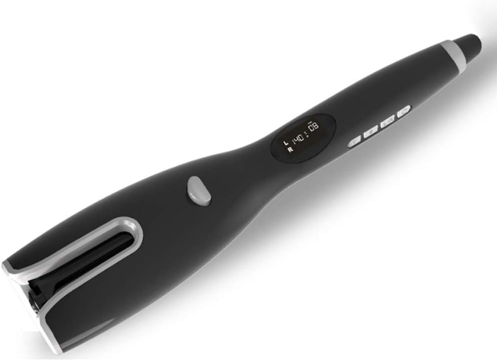 RKXQT Full Auto-Hair Curler Newest LCD Curling Iron Professional Fast Hair Curler Styling Tool Curlers Air Curler Convenient Hair Iron (Color : Gray) (D)
