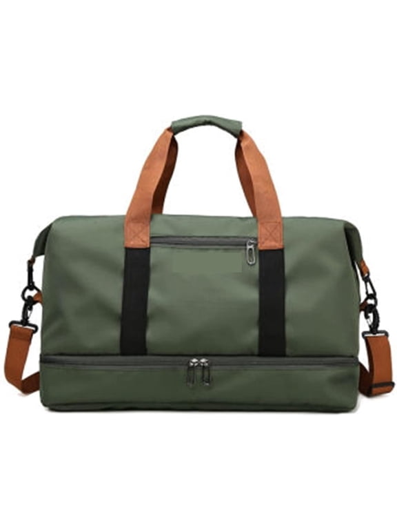 Gym bag for women Sport Bag Gym Bag Men Woman Training Yoga Fitness Handbags Durable Waterproof Handbag Outdoor Travel Sports Shoulder Bags Sac De(Green)