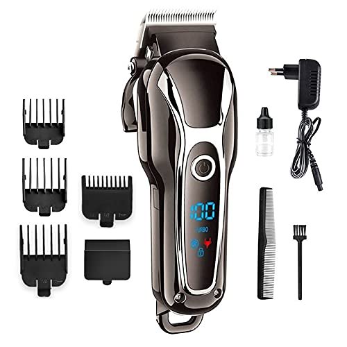 RKXQT Hair Clipper Trimmer, Electric Hair Clipper Trimmer Professional Shaving Hair Cutting Machine Powerful Limit Combs