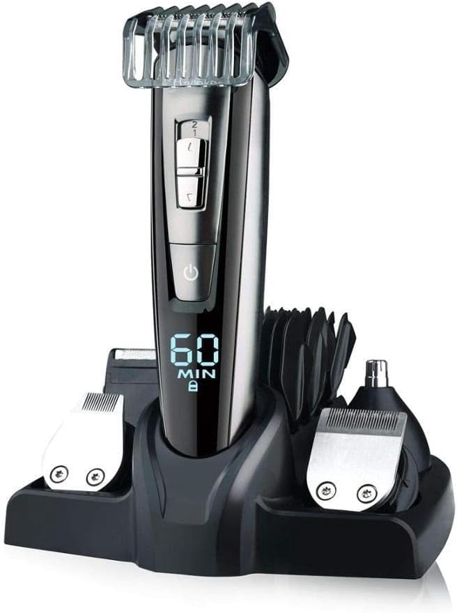 RKXQT Hair Clippers All in one Men's Grooming kit Hair Trimmer Professional Facial Body Shaver Electric Beard Hair Clipper for Men Cutting Machine