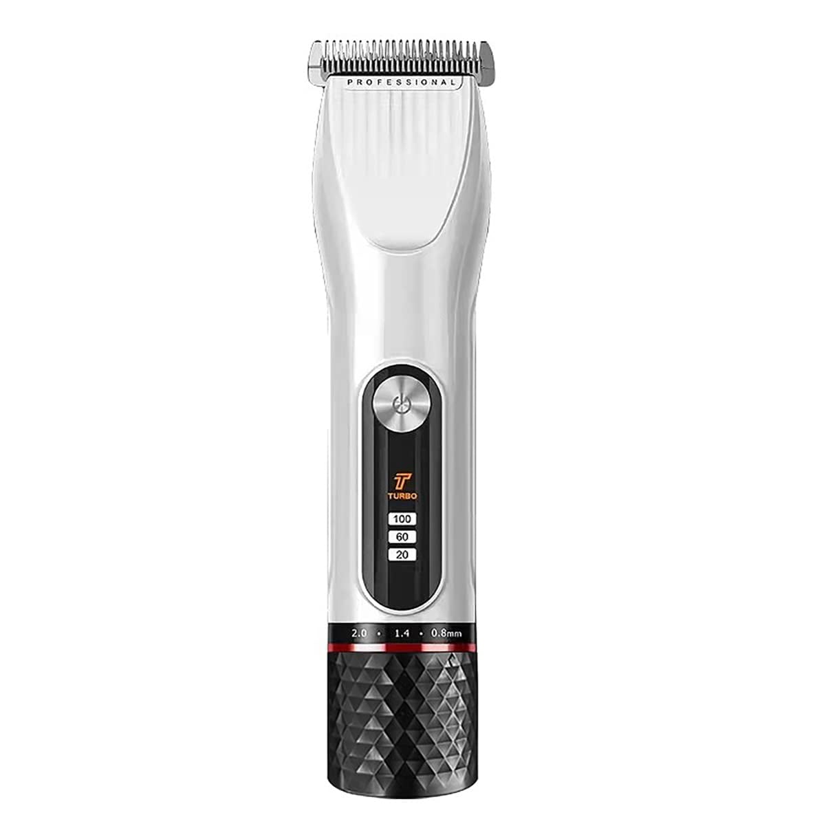 RKXQT Hair Clippers for Men, Hair Clipper Lithium Battery Haircut Cutting Machine Hair Trimmer For Men Cordless Hairdressing Barber Scissors Rechargeable (Color : White)